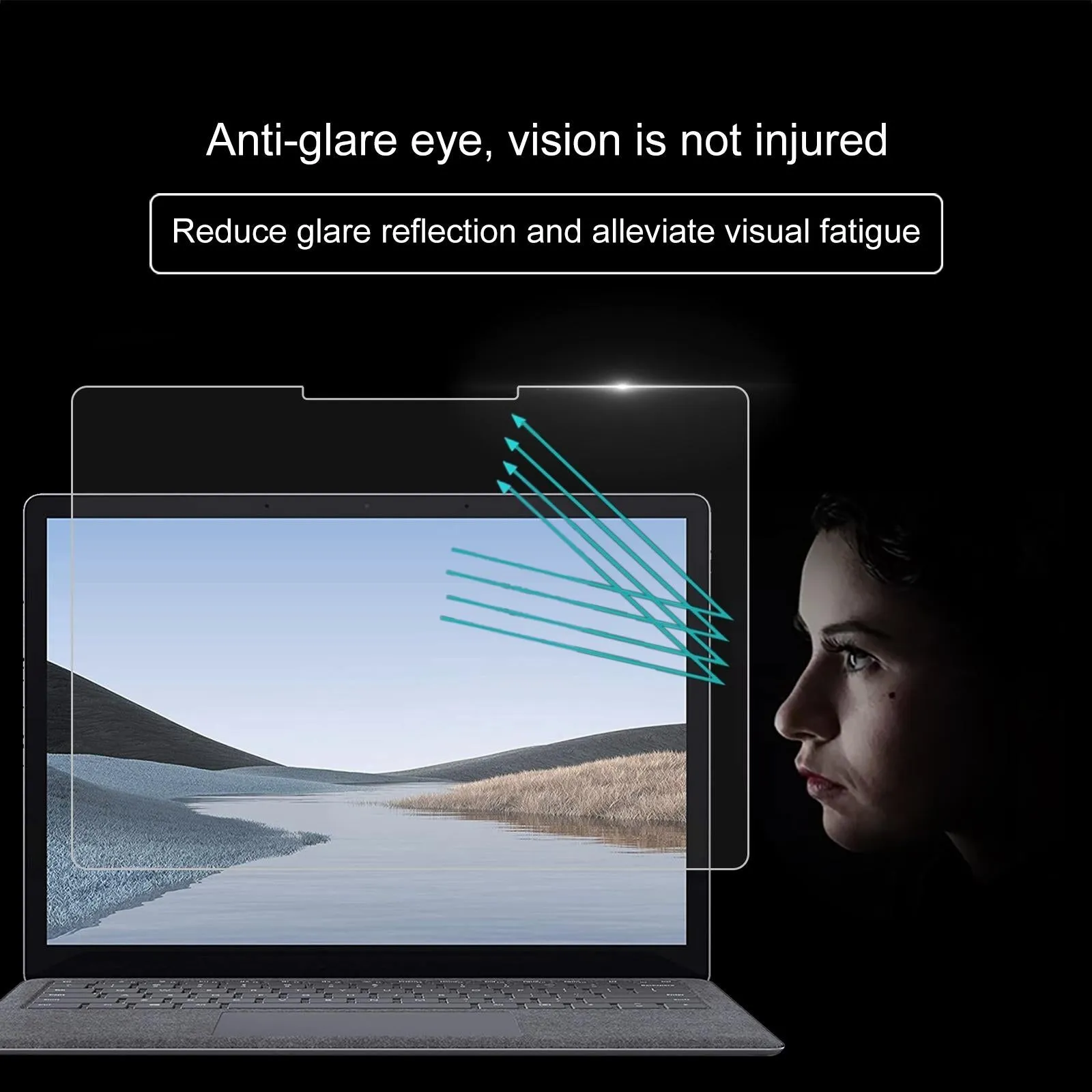 14.4 Tempered Glass Film For Microsoft Surface Laptop Studio - 9H 2.5D Explosion-Proof