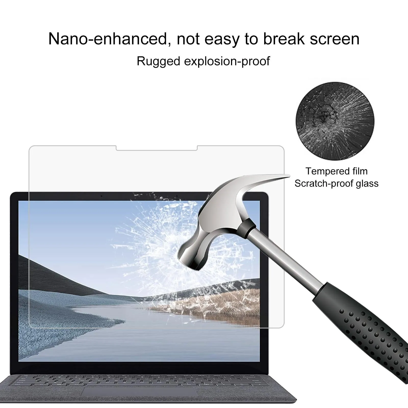 14.4 Tempered Glass Film For Microsoft Surface Laptop Studio - 9H 2.5D Explosion-Proof