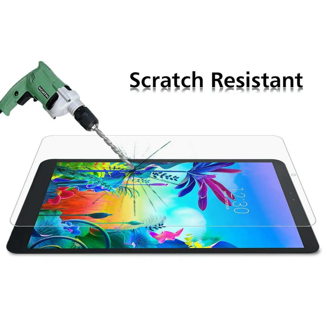 2-Pack 9H Tempered Glass Film For Lg G Pad 5 10.1 - Explosion-Proof 2.5D Design