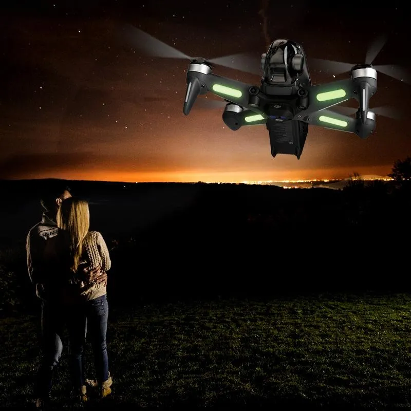 2-Pack Luminous Night Flight Stickers | For DJI FPV Drone