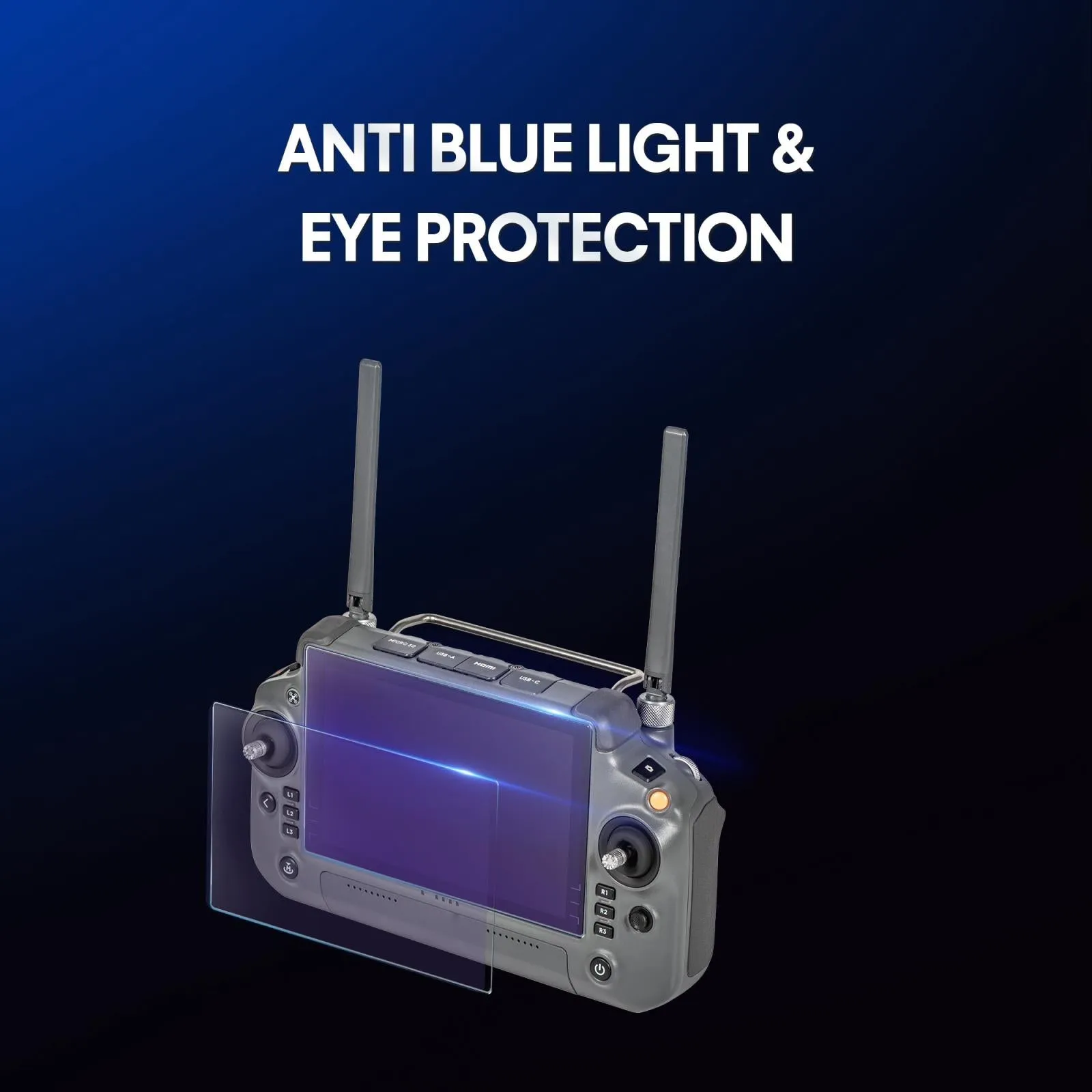 2-pack Tempered Glass Film for Dji Rc Plus - Screen Eye Protection