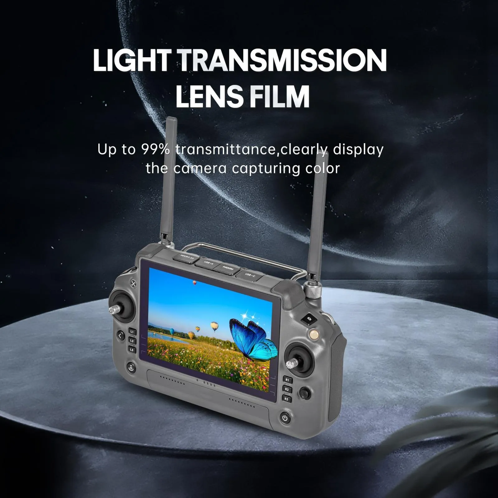 2-pack Tempered Glass Film for Dji Rc Plus - Screen Eye Protection