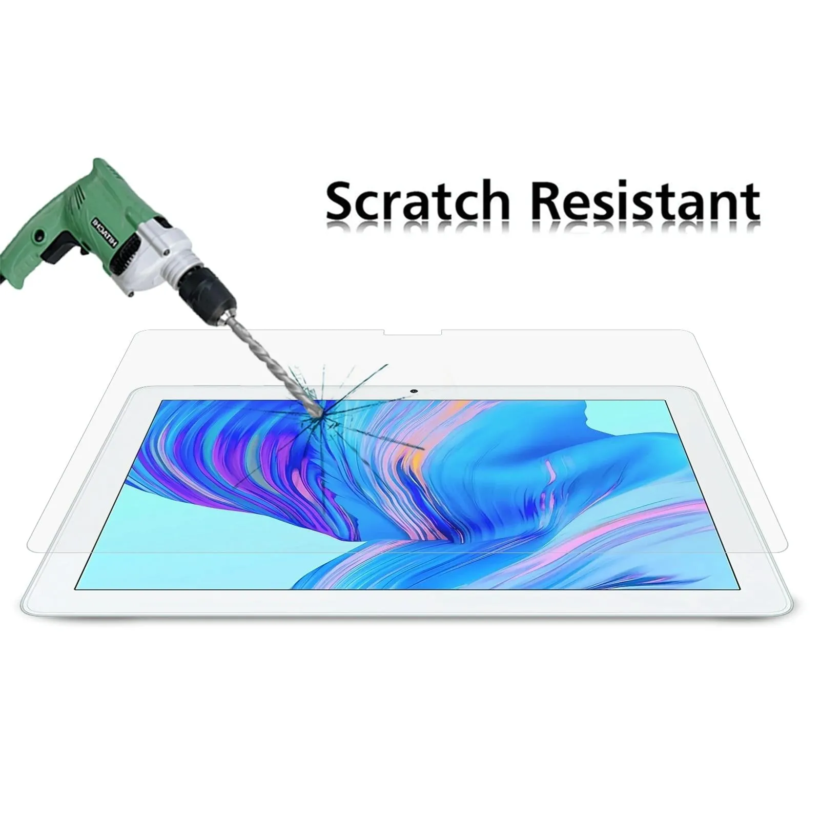 2-Pack Tempered Glass Film For Honor Tablet X6 - 9H 2.5D Explosion-Proof