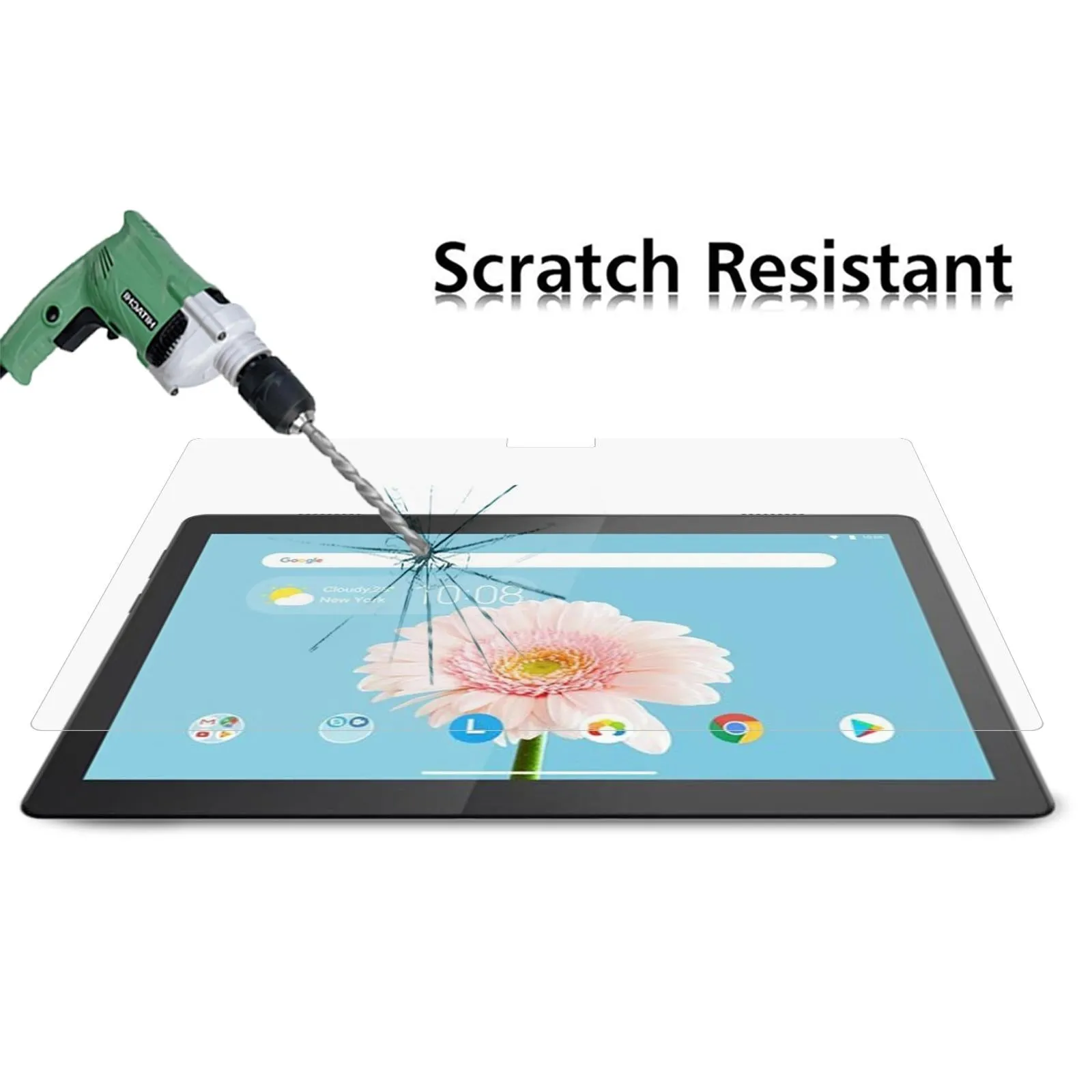 2-Pack Tempered Glass Film For Lenovo Tab M10 Fhd - 9H Hardness 2.5D Explosion-Proof