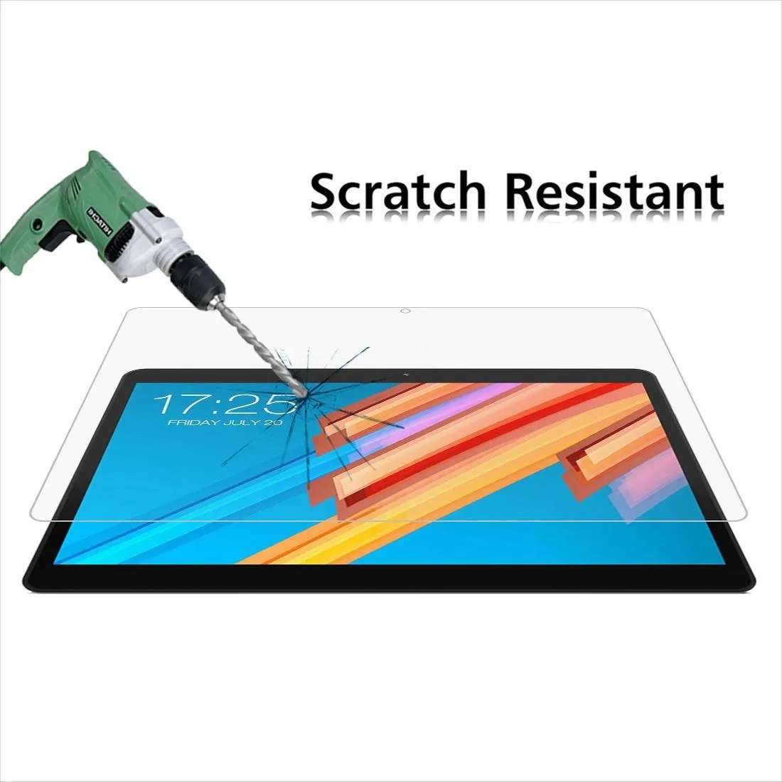 2-Pack Tempered Glass Film For Teclast M20 - 9H 2.5D Explosion-Proof