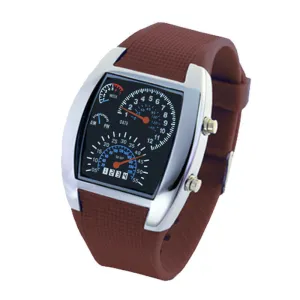 2017 Men Electronic Watch Fashion Casual Pilot Military Sport LED Clock Rubber Wristwatch Men Relogios homens FD0279