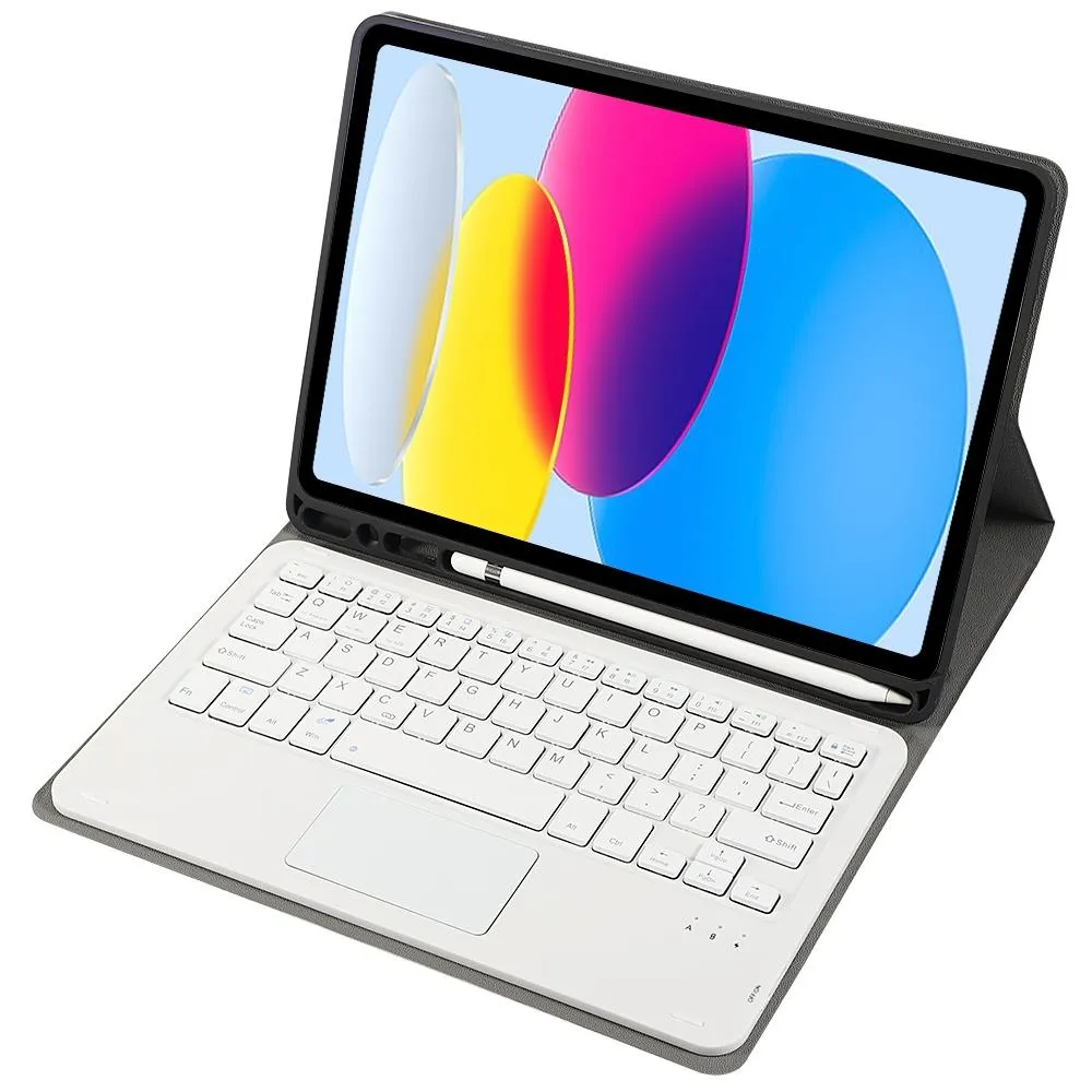 2022 Ipad 10.9 Lambskin Bluetooth Keyboard Case With Pen Slot