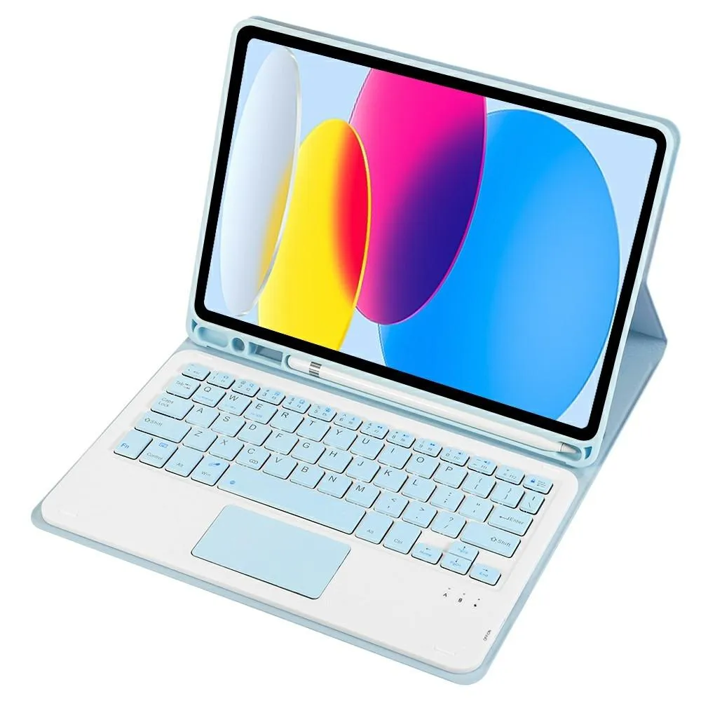 2022 Ipad 10.9 Lambskin Bluetooth Keyboard Case With Pen Slot