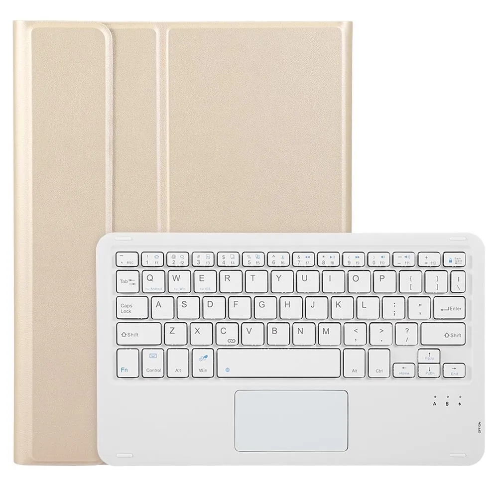 2022 Ipad 10.9 Lambskin Bluetooth Keyboard Case With Pen Slot
