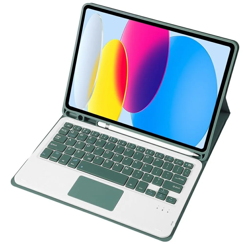 2022 Ipad 10.9 Lambskin Bluetooth Keyboard Case With Pen Slot