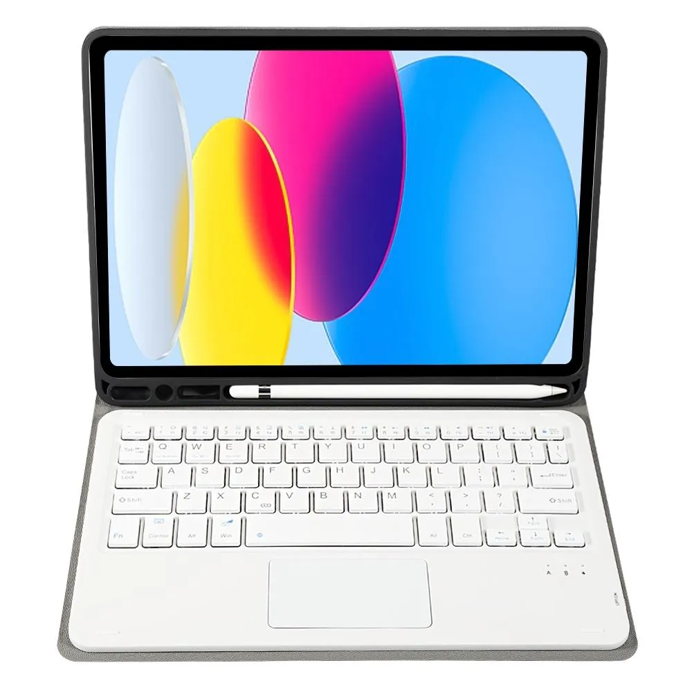 2022 Ipad 10.9 Lambskin Bluetooth Keyboard Case With Pen Slot