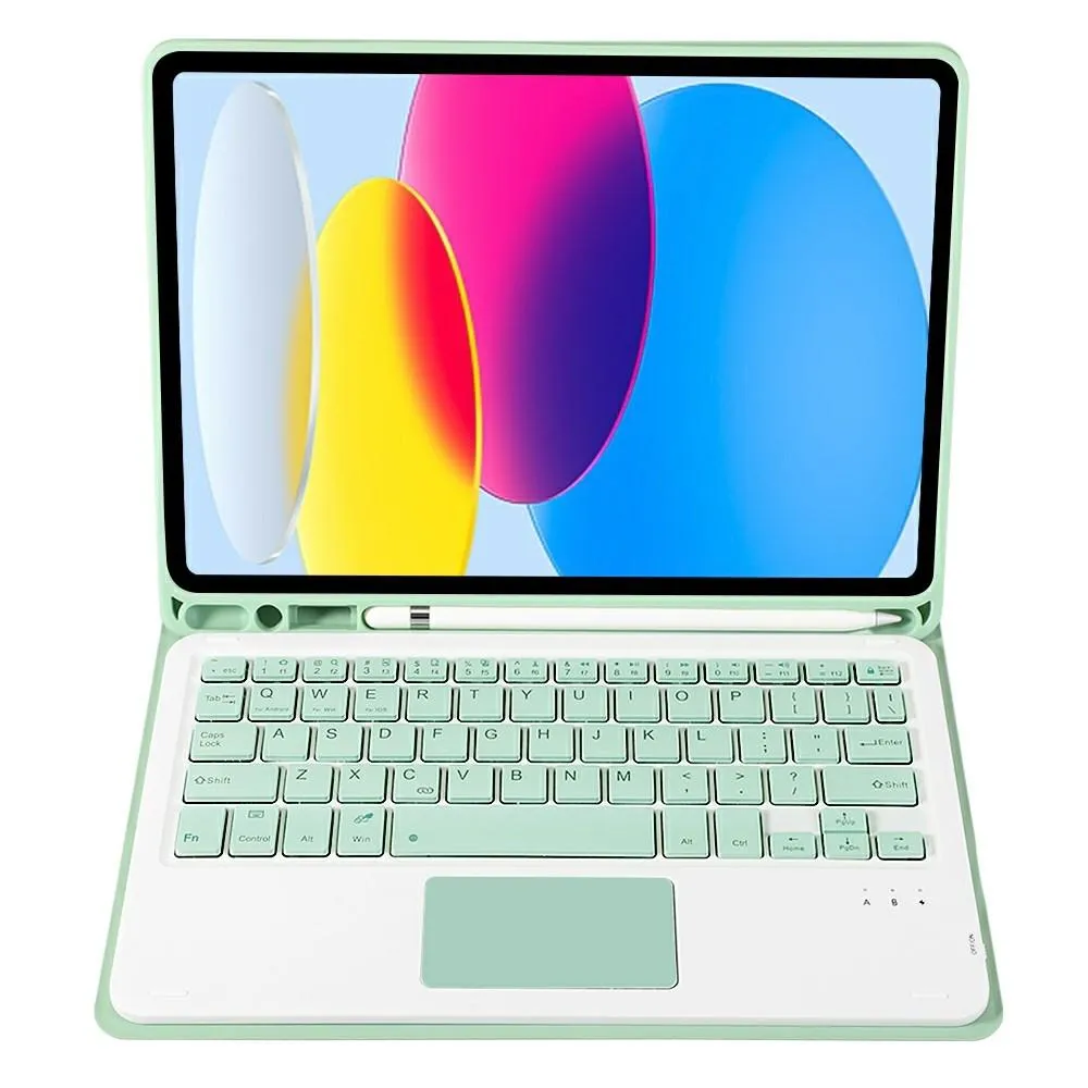 2022 Ipad 10.9 Lambskin Bluetooth Keyboard Case With Pen Slot
