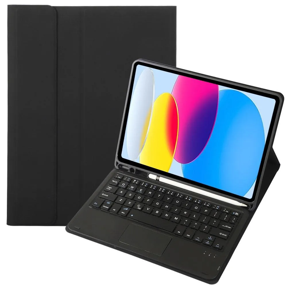 2022 Ipad 10.9 Lambskin Bluetooth Keyboard Case With Pen Slot