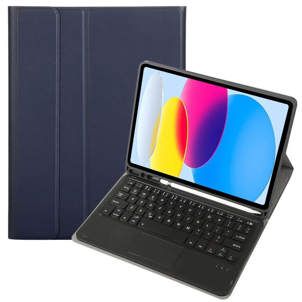 2022 Ipad 10.9 Lambskin Bluetooth Keyboard Case With Pen Slot