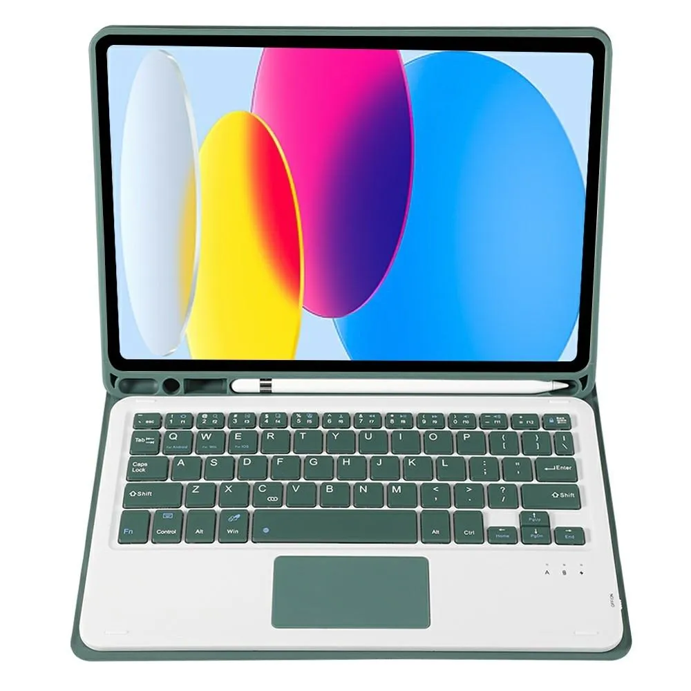 2022 Ipad 10.9 Lambskin Bluetooth Keyboard Case With Pen Slot