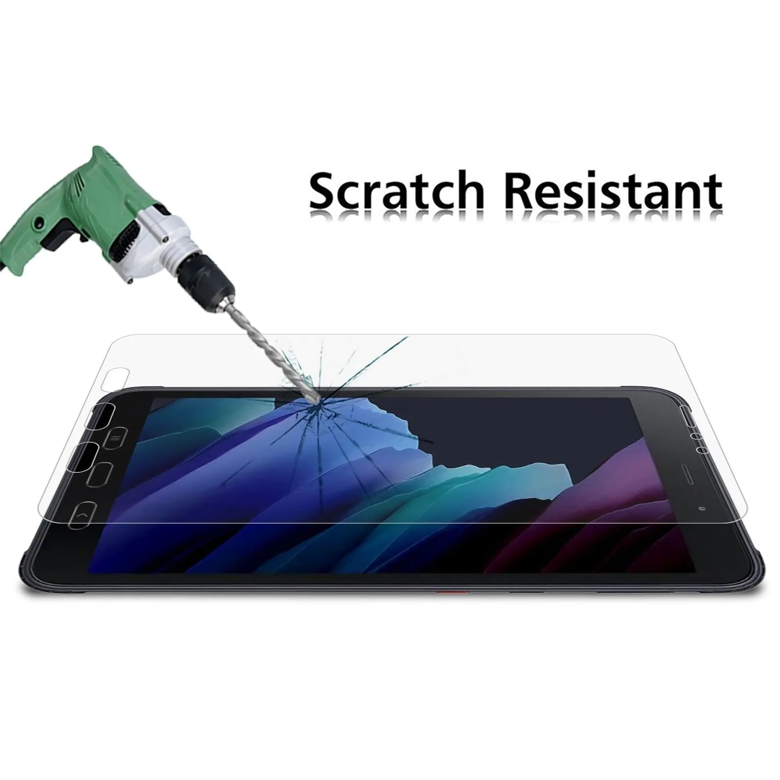25-pack 9h Hd Tempered Glass Film for Samsung Galaxy Tab Active 3 - Explosion-proof