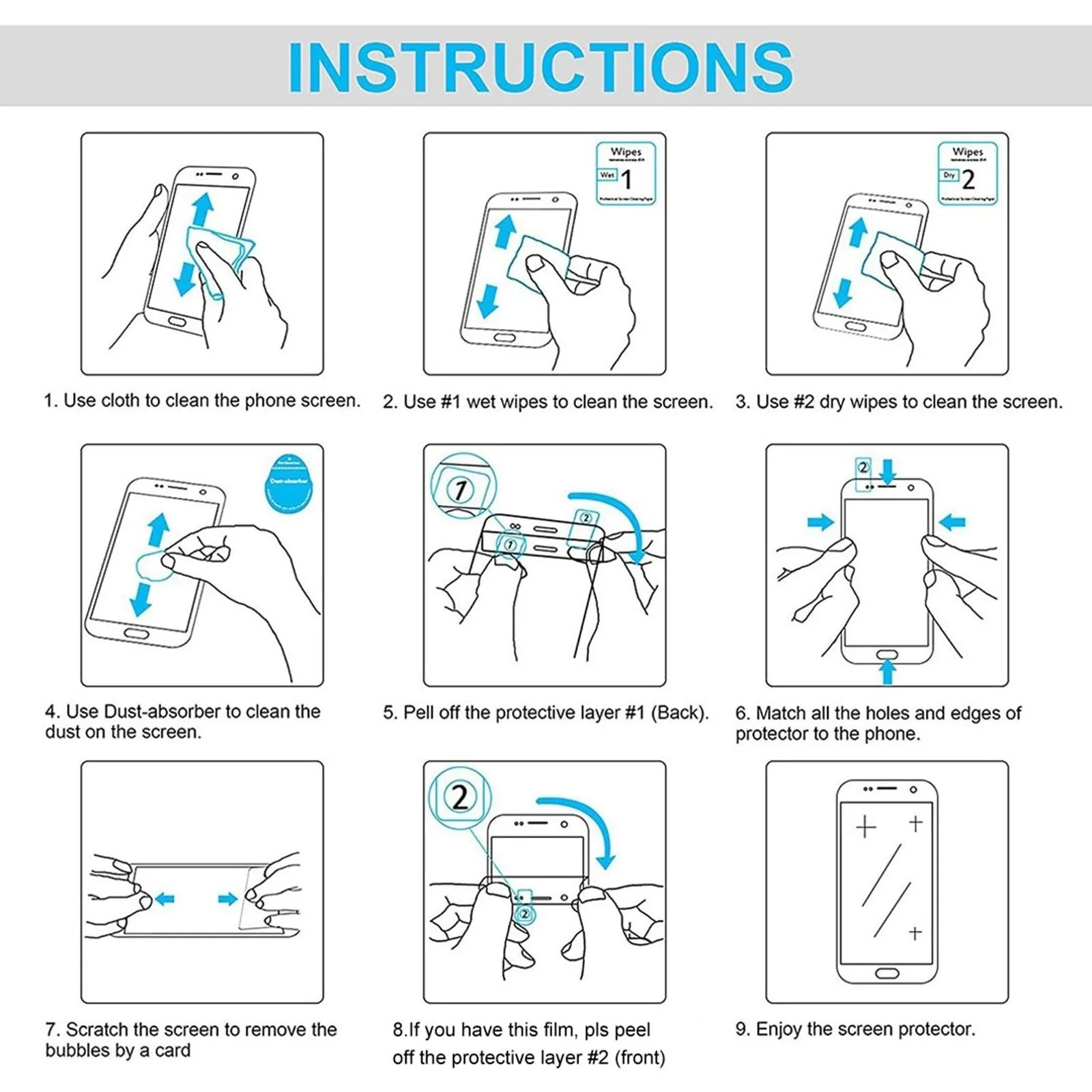 25-Pack 9H Tempered Glass Film For Honor Pad 5 10.1 - Explosion-Proof 2.5D