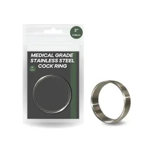 2" Medical Grade Stainless Steel Cock Rings