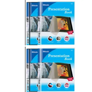 4 Pc Presentation Books Portfolio 10 Pockets Binder Document Folder Organizer
