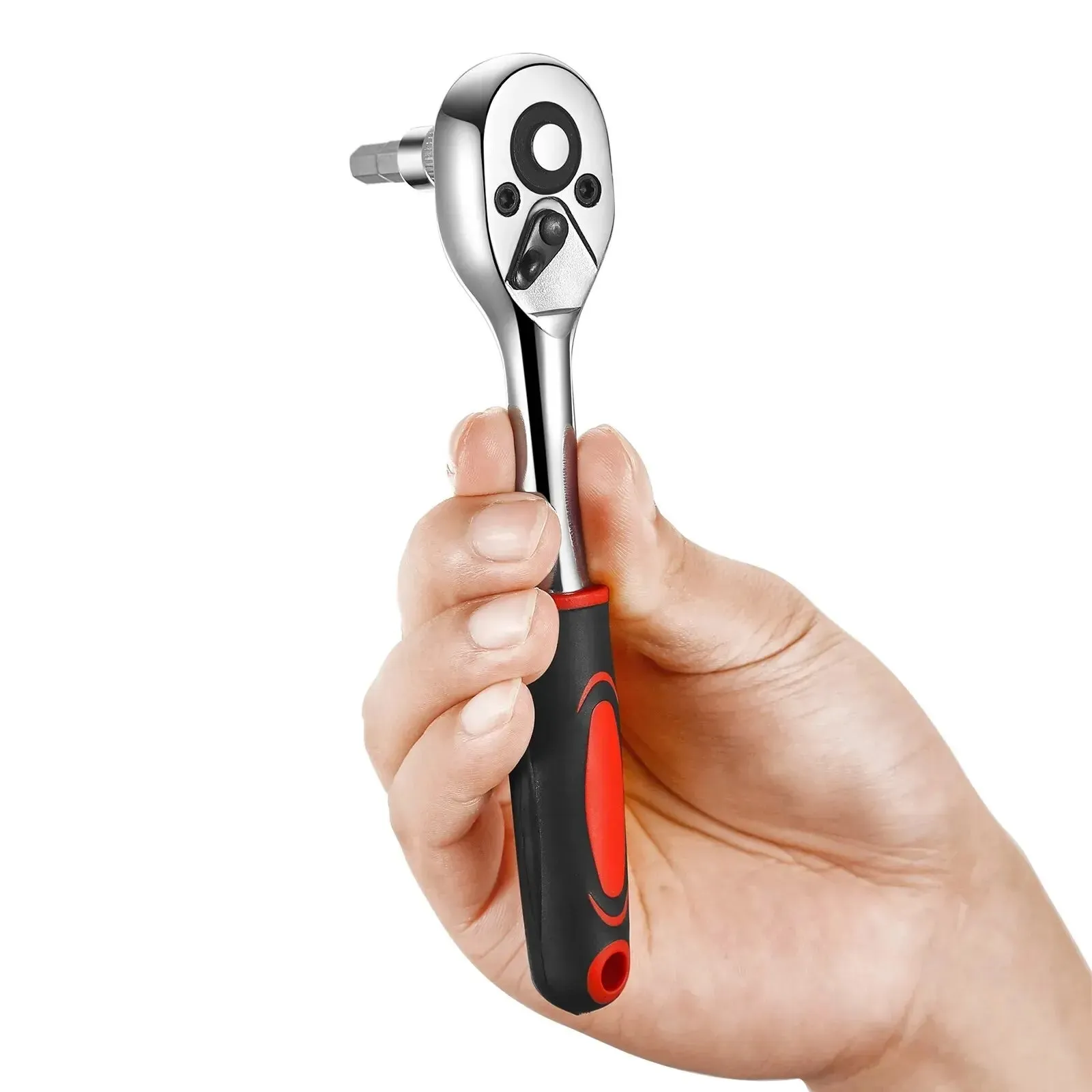 46 Piece Car Tool Kit: Ratchet Wrench Set with Screwdriver Spanner and Torque Bits
