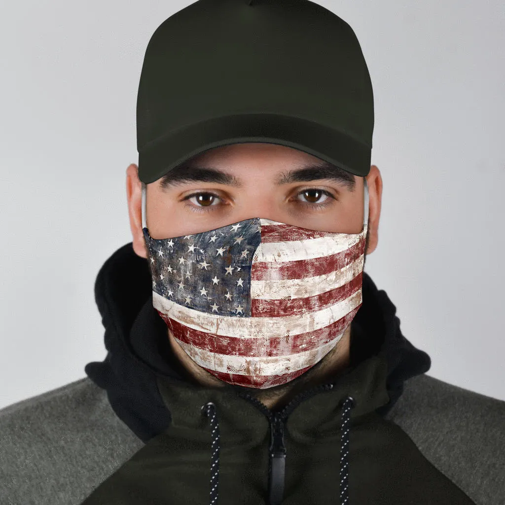 American Flag - White Straps