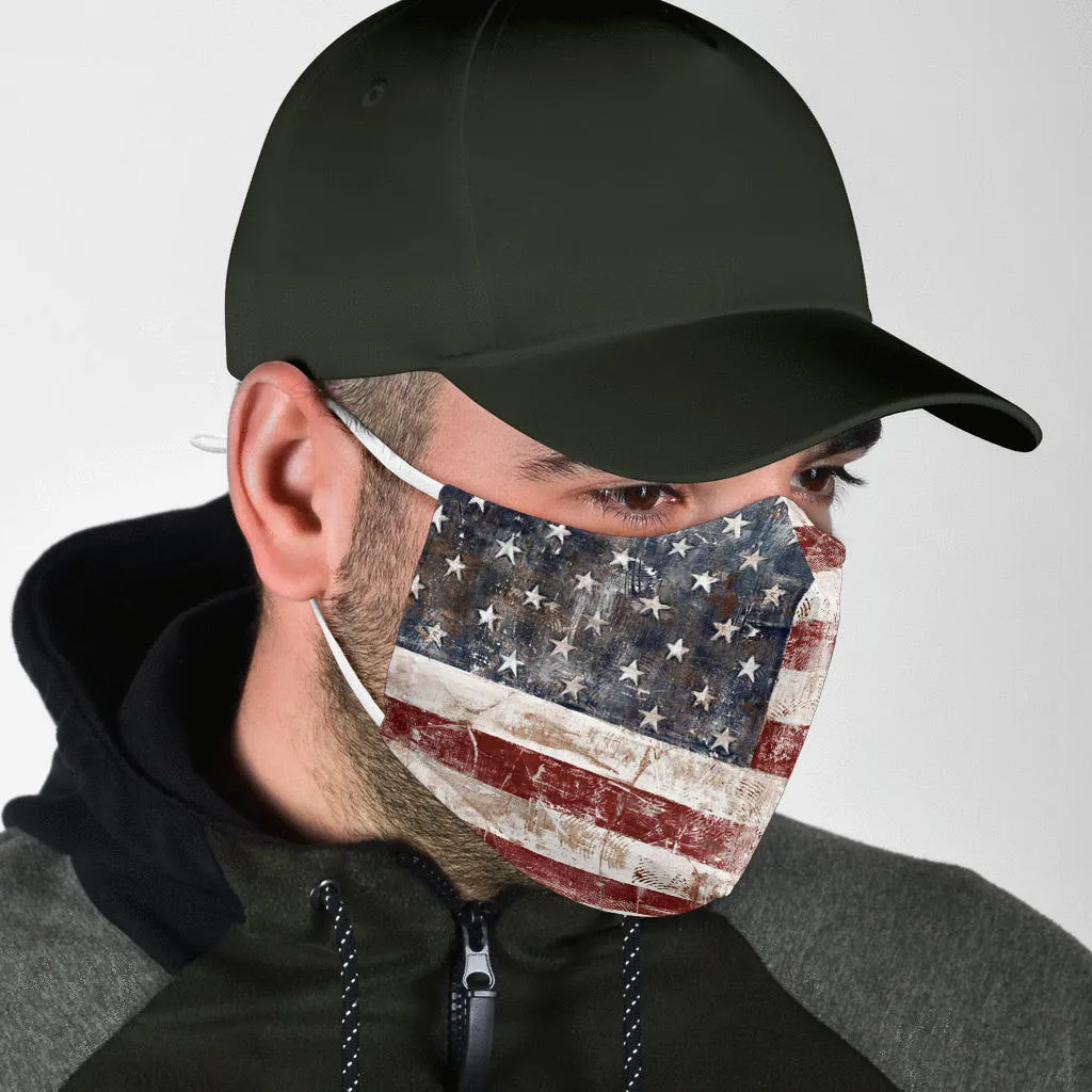 American Flag - White Straps
