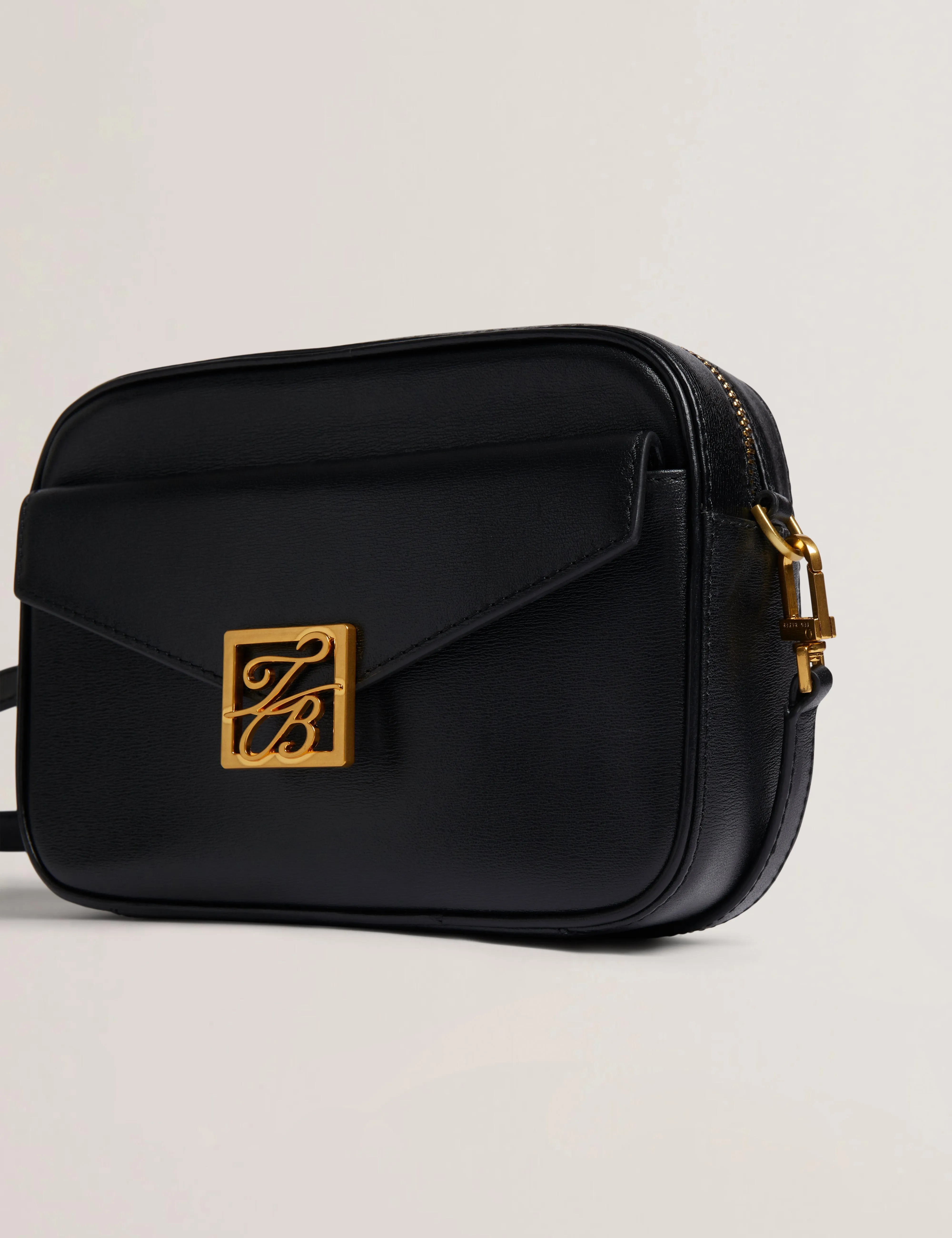 Anihli Tb Detail Leather Camera Bag Black