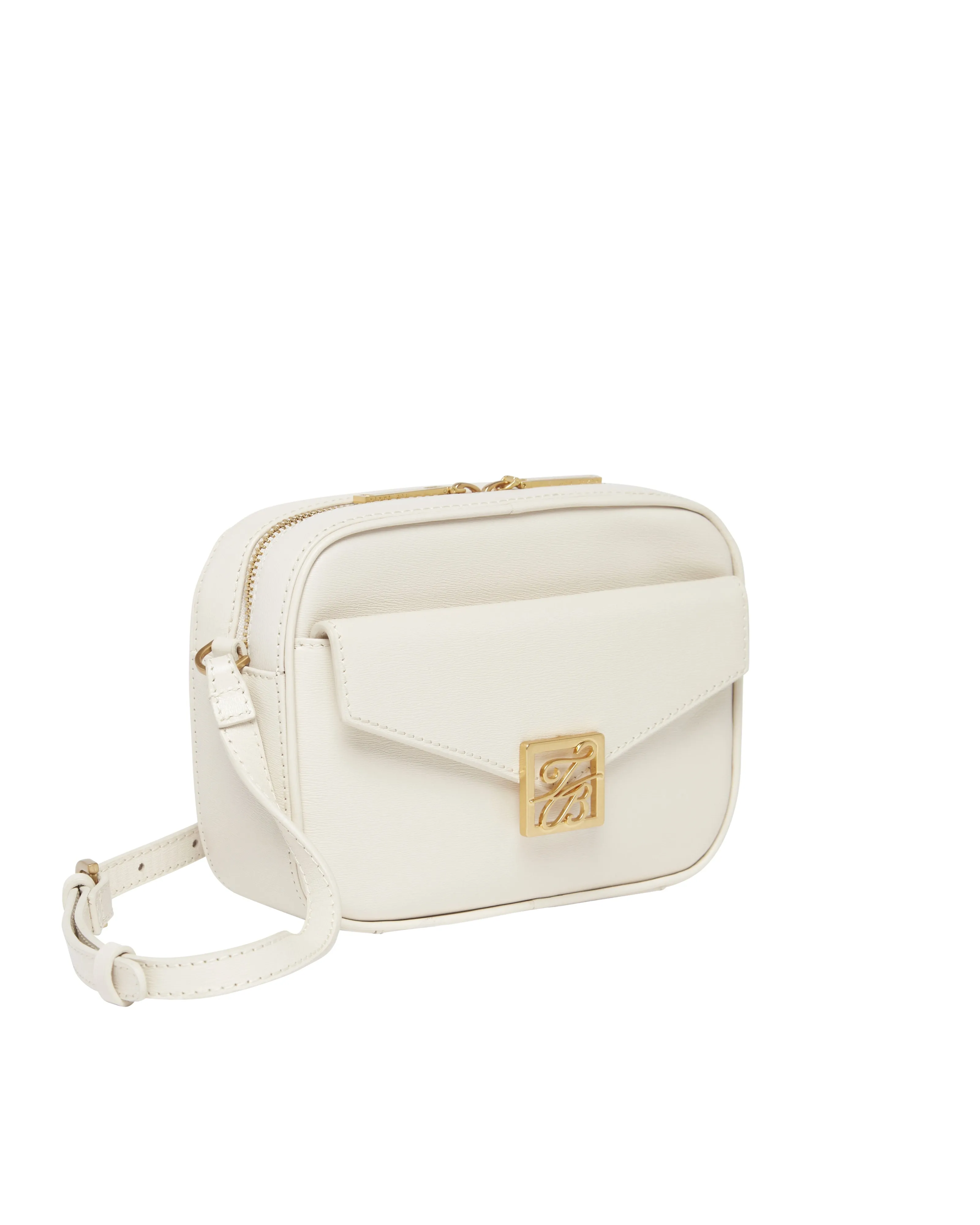 Anihli Tb Detail Leather Camera Bag Ecru