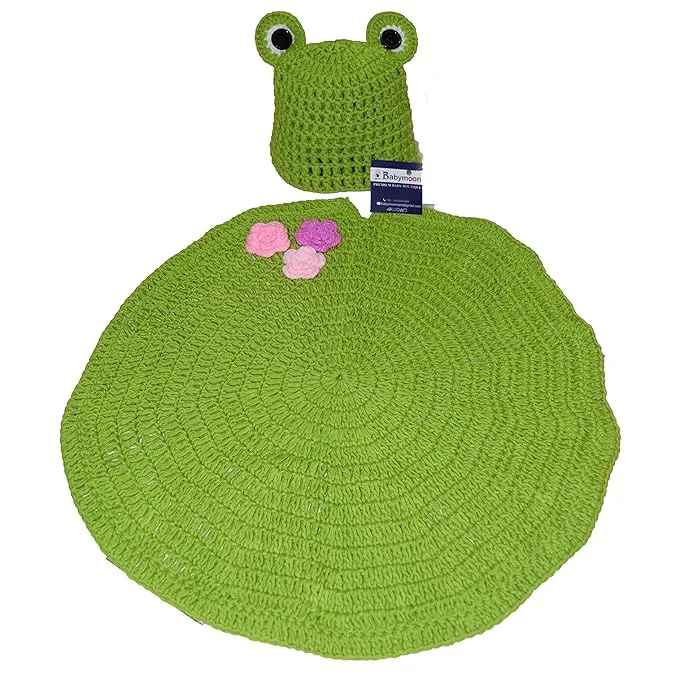 Babymoon Frog Playmet Newborn Photography Crochet Outfit Costume