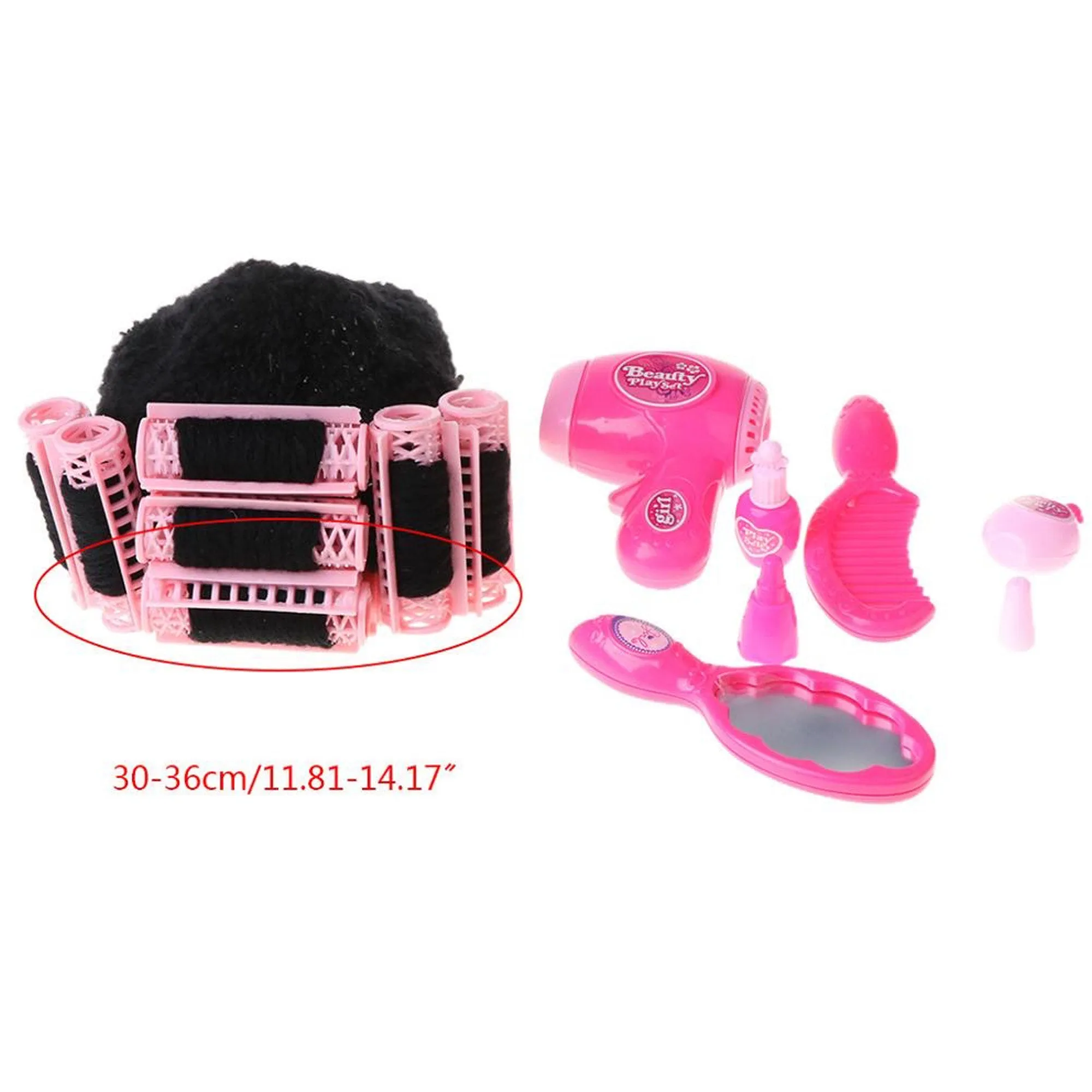 Babymoon  Spa Set Up | Spa Costume Set, Posing Chair and Hair Curler Wig with Hair Dressing & Make up Kit | Baby Photography Props Setup | Pink