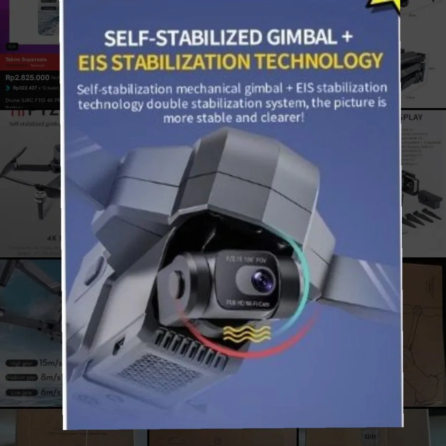 DRONE SJRC F11S 4K PRO 3KM Professional Drone Dual Anti-Shake Self-Stabilized Gimbal EIS 4KSJRC F11S 4K RPO Professional Drone Dual Anti-Shake Self-Stabilized Gimbal ElS 4K