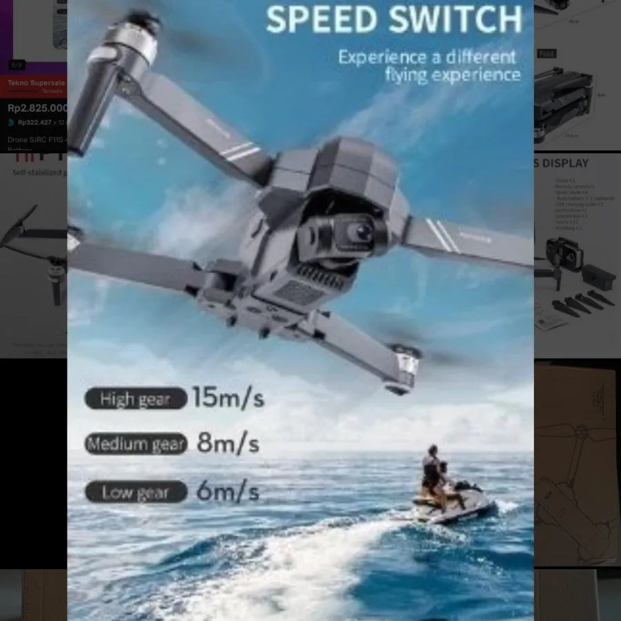 DRONE SJRC F11S 4K PRO 3KM Professional Drone Dual Anti-Shake Self-Stabilized Gimbal EIS 4KSJRC F11S 4K RPO Professional Drone Dual Anti-Shake Self-Stabilized Gimbal ElS 4K