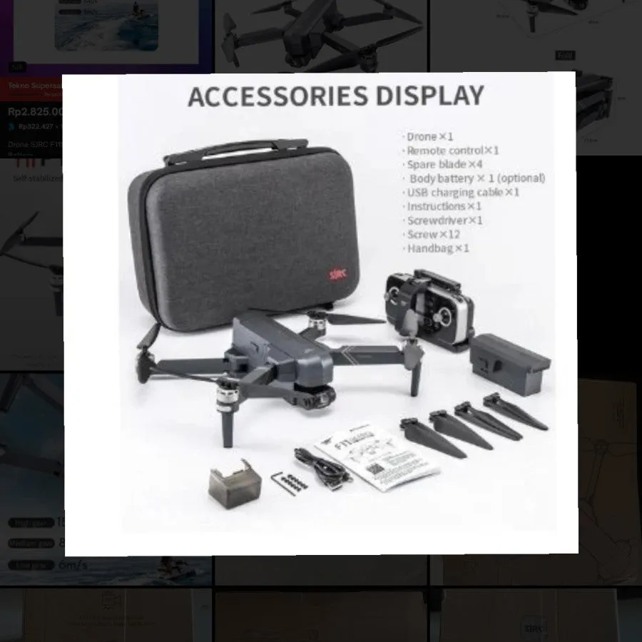 DRONE SJRC F11S 4K PRO 3KM Professional Drone Dual Anti-Shake Self-Stabilized Gimbal EIS 4KSJRC F11S 4K RPO Professional Drone Dual Anti-Shake Self-Stabilized Gimbal ElS 4K