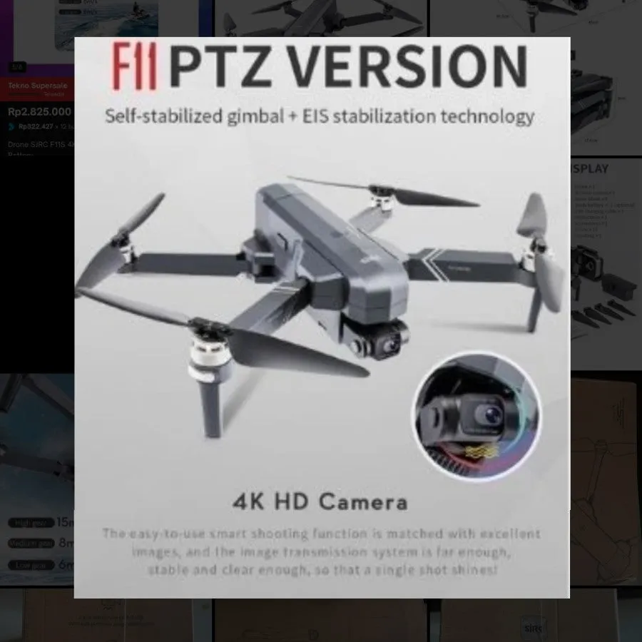 DRONE SJRC F11S 4K PRO 3KM Professional Drone Dual Anti-Shake Self-Stabilized Gimbal EIS 4KSJRC F11S 4K RPO Professional Drone Dual Anti-Shake Self-Stabilized Gimbal ElS 4K