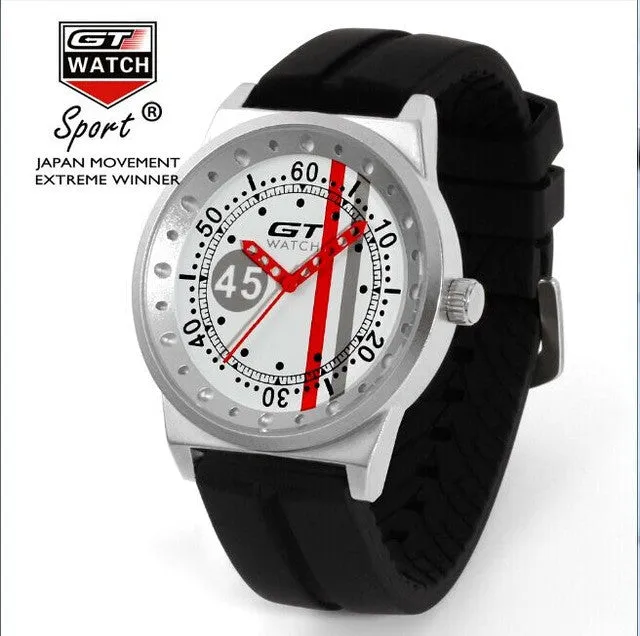 GT WATCH Extreme GT Car Racing Sports Men's MIlitary Pilots Wristwatch Casual Silicone Strap Quartz Women Fashion Watch 0007