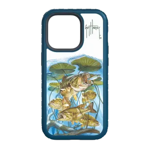 Guy Harvey Fortitude Series for Apple iPhone 14 Plus - Five Largemouth Under Lilypads
