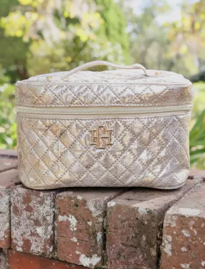 Hampton train case champagne pop