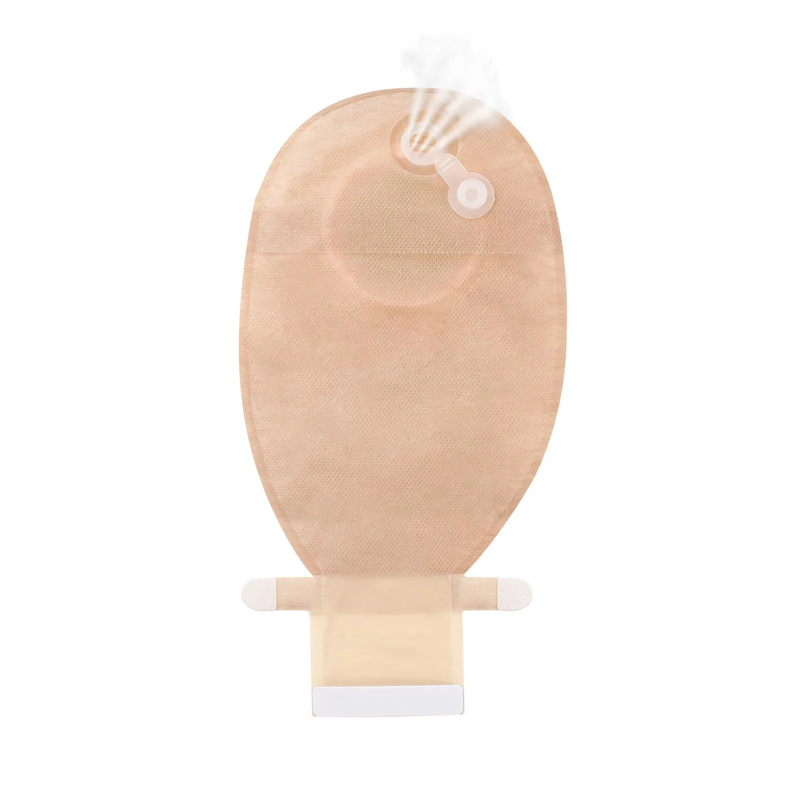 HEAGI Colostomy Bags 1 Piece Convex Ostomy Bags with Exhaust Hole & Adjustable Waistband