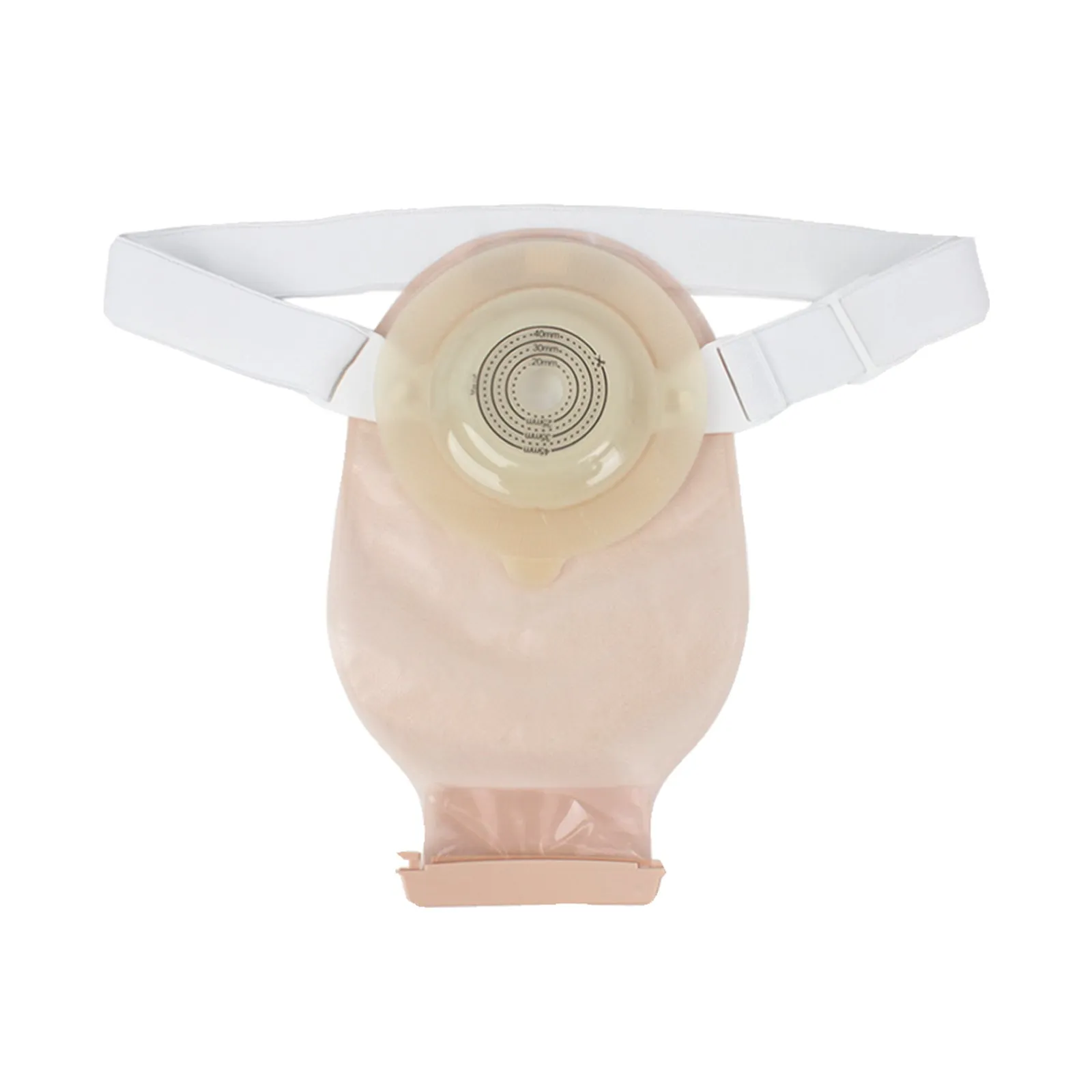 HEAGI Colostomy Bags Ostomy Supplies One-Piece Convex Ostomy Bags with a Waistband