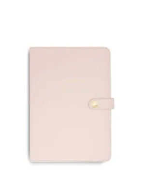 Katie Loxton S A5 Portfolio Organiser Live Laugh Love Blush Pink KLB712