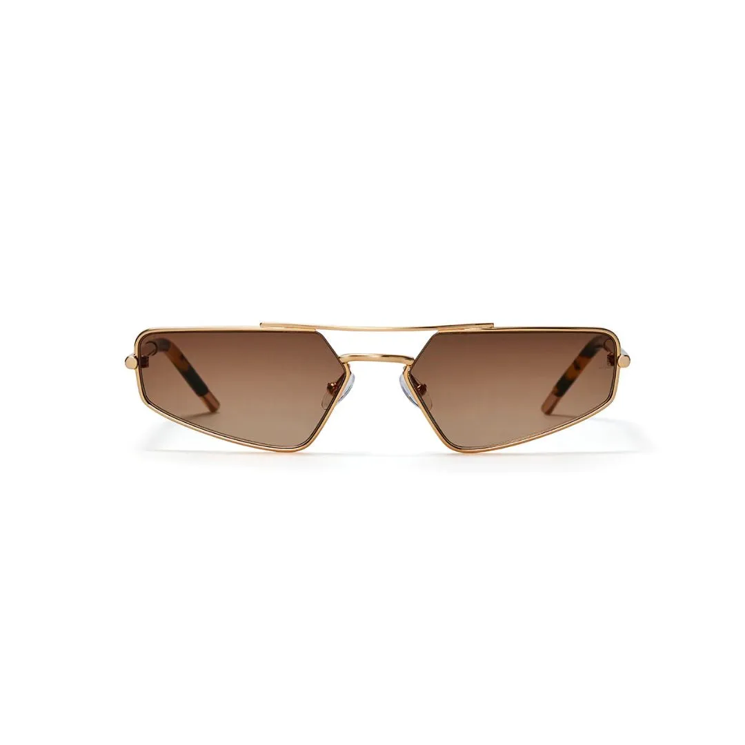 The Pilot Sunglasses (Gold   Tortoise   Brown)