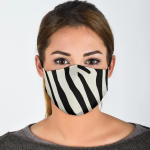 Zebra Print Adjustable Face Mask