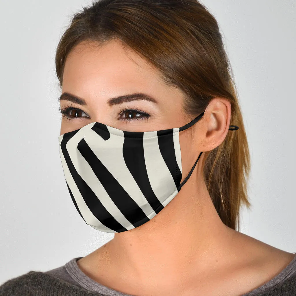 Zebra Print Adjustable Face Mask